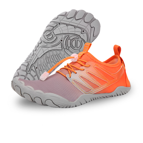 Stappie Sports - Grijs Oranje Barefoot Schoenen