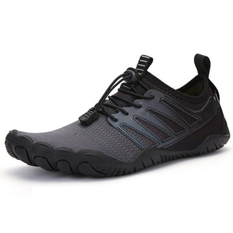 Stappie Sports - Grijs Oranje Barefoot Schoenen